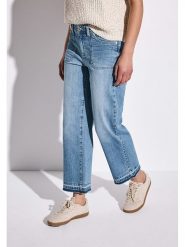 Street One Dżinsy - Comfort fit - w kolorze niebieskim rozmiar: W30/L28. Niebieskie jeansy Street One, l, z aplikacjami, ze skóry, klasyczne. Za 189.74 zł.