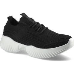 Czarne Sneakersy Cross Jeans Damskie Sportowe Buty. Czarne buty treningowe Cross Jeans, bez wzorów, z jeansu, bez zapięcia, na fitness i siłownię. W wyprzedaży za 127.42 zł.