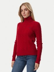 Polo Ralph Lauren Golf 211888686503 Bordowy Regular Fit. Czerwone swetry Polo Ralph Lauren, m, bez wzorów, z wełny, bez ramiączek. Za 1,018.99 zł.