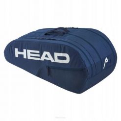 Torba tenisowa Head Base Racquet L granatowa. Niebieskie torby sportowe Head, bez wzorów, z materiału, duże. Za 229.00 zł.