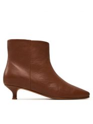Balagan Botki BALAGAN-VARED BOTKI KARMELOWY Brązowy. Brązowe botki BALAGAN, bez wzorów, ze skóry, bez obcasa, na szpilce, bez zapięcia. Za 559.99 zł.