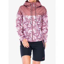 Kurtka wiatrówka damska Columbia Flash Challenger Novelty Windbreaker. Czerwone kurtki przejściowe sportowe Columbia, bez wzorów, z softshellu, bez kaptura, trekkingowe. Za 193.99 zł.