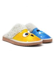 Goby Kapcie w kolorze niebiesko-żółtym rozmiar: 42. Niebieskie kapcie Goby, bez wzorów. Za 130.99 zł.