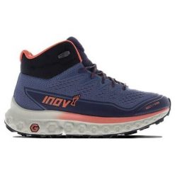 Buty turystyczne damskie Inov-8 RocFly G 390. Niebieskie buty trekkingowe Inov-8, bez zapięcia. Za 863.10 zł.