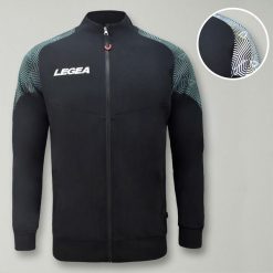 Kobieta Biegowa Kurtka Lekka Oddychająca Czarna-Zielona Tiffany. Czarne kurtki do biegania LEGEA, xs, bez wzorów, z materiału, bez kaptura, do biegania. Za 136.00 zł.
