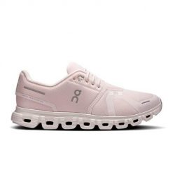 Buty do biegania damskie On Cloud 6. Czerwone buty do biegania On, bez wzorów, z materiału, bez zapięcia, do biegania. Za 829.00 zł.