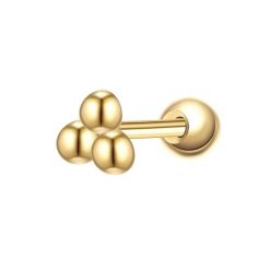 Glanzstücke München Piercing Kugeln z srebra próby 925 w kolorze zlotym Kolczyki 1 ct Damski. Żółte kolczyki Glanzstücke München, pozłacane. Za 110.49 zł.