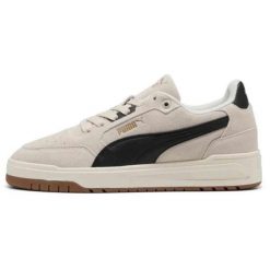 Buty sportowe Puma 402597-01 unisex. Brązowe buty treningowe Puma, bez wzorów, z materiału, bez zapięcia. Za 293.90 zł.
