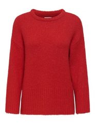 ONLY Sweter w kolorze czerwonym rozmiar: XS. Czerwone swetry ONLY, xs, bez wzorów, bez ramiączek. Za 126.99 zł.