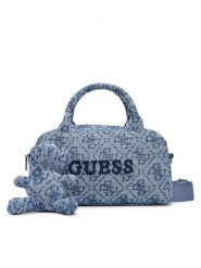 Guess Torebka V6YZ05 K4470 Niebieski. Niebieskie torebki klasyczne Guess, z aplikacjami, z materiału, bez dodatków. Za 344.99 zł.