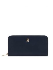 Tommy Hilfiger Portfel Th Icon Lrg Za Nylon AW0AW17750 Granatowy. Niebieskie portfele Tommy Hilfiger, bez wzorów, z nylonu. Za 249.99 zł.