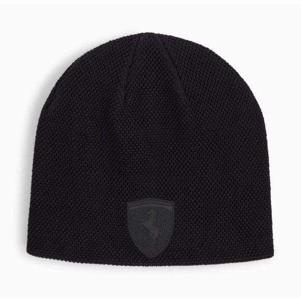 Czapka Zimowa Puma Ferrari Style Beanie. Czarne czapki zimowe Puma, bez wzorów, z dzianiny, eleganckie. Za 101.20 zł.