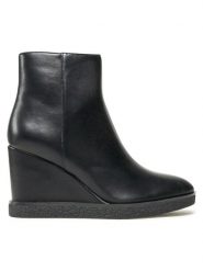 Jenny Fairy Botki LS5843-03 Czarny. Czarne botki Jenny Fairy, bez wzorów, ze skóry, bez obcasa, na koturnie, bez zapięcia. Za 139.99 zł.