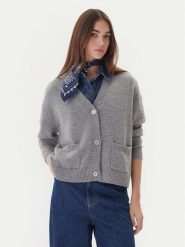 Weekend Max Mara Kardigan Ombra 2525346012 Szary Relaxed Fit. Szare swetry Weekend Max Mara, l, bez wzorów, z kaszmiru, bez ramiączek. Za 1,759.00 zł.