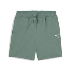 Szorty dla dzieci Puma Wardrobe Essentials Relaxed. Zielone szorty Puma, bez wzorów, młodzieżowe. Za 196.50 zł.
