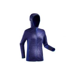 Polar turystyczny MH900 damski. Niebieskie bluzy z polaru QUECHUA, xl, bez wzorów, z elastanu, wspinaczkowe. W wyprzedaży za 84.99 zł.