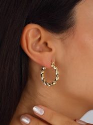 Nakkash Pozłacane kolczyki-kreole rozmiar: onesize. Żółte kolczyki Nakkash, pozłacane. Za 56.79 zł.