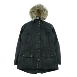 Second life - Barbour parka damska Kelsall woskowana - Stan bardzo dobry. Czarne płaszcze Barbour, l, bez wzorów, eleganckie, bez kaptura. Za 425.96 zł.