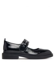Clarks Półbuty Previa Bar 26329411 Czarny. Czarne półbuty wsuwane Clarks, bez wzorów, ze skóry, bez obcasa, na płaskiej podeszwie. Za 389.99 zł.