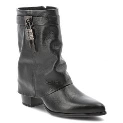 Czarne Kowbojki Armodo Stylowe Obuwie Damskie Na Obcasie. Czarne kozaki Armodo, bez wzorów, eleganckie, bez obcasa, na obcasie, bez zapięcia. Za 499.00 zł.