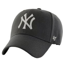 Czapka z daszkiem dla dorosłych 47 Brand New York Yankees. Szare czapki z daszkiem 47 Brand, bez wzorów, sportowe. Za 99.99 zł.