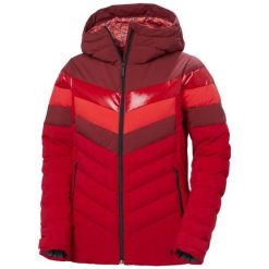 Damska kurtka puchowa Helly Hansen Imperial Puffy. Czerwone kurtki narciarskie Helly Hansen, na zimę, bez wzorów, z puchu, bez kaptura, narciarskie. W wyprzedaży za 1,119.20 zł.