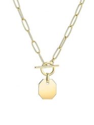 Liebeskind Naszyjnik z zawieszką - dł. 45 cm rozmiar: onesize. Naszyjniki Liebeskind, z materiału, ze stali. Za 217.53 zł.