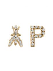 Patrizia Pepe Kolczyki 8J1056/M009 FE35 Złoty. Żółte kolczyki Patrizia Pepe, metalowe. Za 249.99 zł.