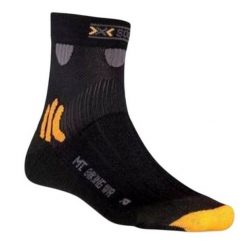 Skarpetki Unisex Dla Dorosłych Rower Górski. Czarne skarpetki X-Socks, bez wzorów. Za 46.99 zł.