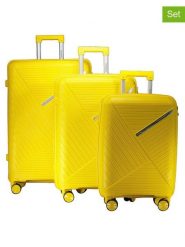 Geographical Norway 3-częściowy zestaw "Simi" w kolorze żółtym rozmiar: onesize. Żółte walizki Geographical Norway. Za 391.99 zł.