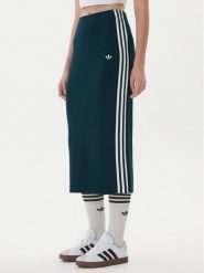 Adidas Spódnica ołówkowa adicolor Knit 3-Stripes JW2662 Zielony Regular Fit. Zielone spódnice adidas, xs, bez wzorów, z wiskozy, ołówkowe. Za 259.99 zł.