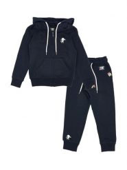 Bluza z kaptur na co dzień na siłownię. Niebieskie bluzy z kapturem LEONE 1947 APPAREL, bez wzorów, z dresówki, bez kaptura, na fitness i siłownię. Za 105.21 zł.