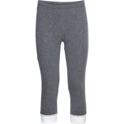 Legginsy rybaczki do spania z koronką bonprix szary melanż. Szare legginsy bonprix, bez wzorów, z bawełny. Za 32.99 zł.