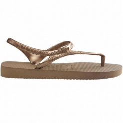 Klapki Havaianas Model Flash Urban Kolor Brąz. Brązowe klapki Havaianas, bez wzorów, z gumy, sportowe, bez obcasa, bez zapięcia. Za 83.99 zł.