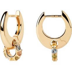 P D Paola Kolczyki P D Paola Color 18 karat plated złoty - pozłacany/925 sterling silver/srebro Kolczyki koła 1 ct Damski. Szare kolczyki P D Paola, z cyrkonią, pozłacane. Za 336.99 zł.