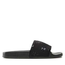 Klapki Ted Baker. Czarne klapki Ted Baker, bez wzorów, bez obcasa, bez zapięcia. Za 299.99 zł.