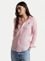 Polo Ralph Lauren Koszula 211970730014 Różowy Classic Fit. Czerwone koszule Polo Ralph Lauren, m, bez wzorów, ze lnu, bez kołnierzyka, bez ramiączek. Za 589.99 zł.