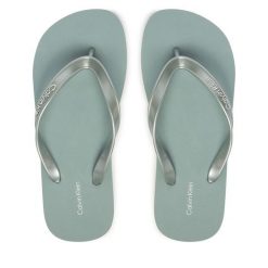 Japonki Calvin Klein. Zielone japonki Calvin Klein, bez wzorów. Za 149.99 zł.