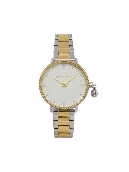 Michael Kors Zegarek Pyper MK7574 Srebrny. Szare, analogowe zegarki Michael Kors, srebrne. Za 759.99 zł.