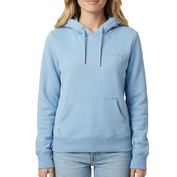 Bluza damska z kapturem Superdry Essential Logo Emb Hb. Niebieskie bluzy Superdry, s, bez wzorów, z bawełny, klasyczne, bez ramiączek, z kapturem. Za 308.40 zł.