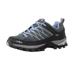 Buty trekkingowe damskie CMP Rigel. Niebieskie trekkingi CMP, bez wzorów, z materiału, bez zapięcia, outdoorowe. Za 354.00 zł.