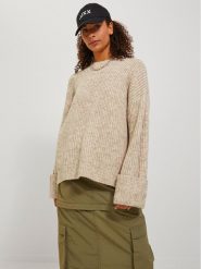 JJXX Sweter 12245453 Beżowy Relaxed Fit. Brązowe swetry JJXX, l, bez wzorów, z syntetyku, bez ramiączek. Za 139.99 zł.