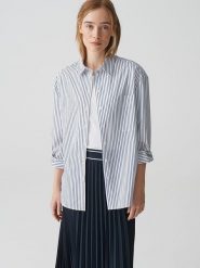 OPUS Koszula w kolorze białym rozmiar: 40. Białe koszule Opus, bez wzorów, bez kołnierzyka, bez ramiączek. Za 144.24 zł.