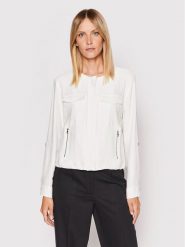 DKNY Kurtka przejściowa P2RCTB41 Biały Regular Fit. Białe kurtki DKNY, l, bez wzorów, z wiskozy, bez kaptura. Za 399.99 zł.