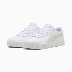 Puma Buty Carina L 37032552. Białe buty treningowe Puma, bez wzorów, ze skóry, bez zapięcia, tenisowe. Za 264.00 zł.