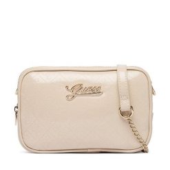 Torebka Guess. Brązowe listonoszki Guess, z aplikacjami, bez dodatków. Za 234.99 zł.