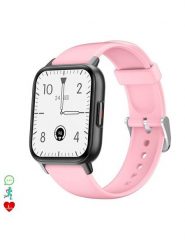 DAM Smartwatch "QS16" w kolorze czarno-jasnoróżowym rozmiar: onesize. Czarne, cyfrowe zegarki DAM, metalowe. Za 366.95 zł.