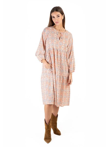 Isla Bonita by SIGRIS Sukienka w kolorze beżowym rozmiar: XL. Brązowe sukienki Isla Bonita by SIGRIS, na co dzień, xl, bez wzorów, z bawełny, bez kołnierzyka, bez ramiączek, midi, proste. Za 119.12 zł.