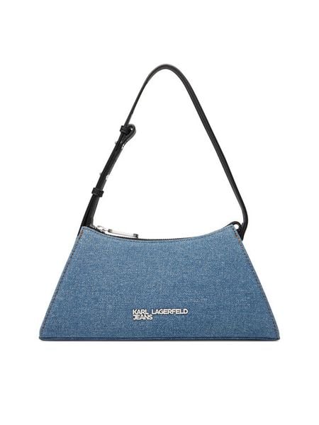 Karl Lagerfeld Jeans Torebka A3W30329 Niebieski. Niebieskie torebki klasyczne Karl Lagerfeld Jeans, bez wzorów, z jeansu, bez dodatków. Za 329.99 zł.
