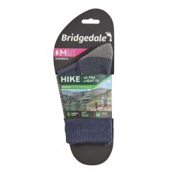 Skarpety do trekkingu damskie Bridgedale HIKE UL END BO ORI LD. Niebieskie skarpetki Bridgedale, bez wzorów, z wełny. Za 86.99 zł.
